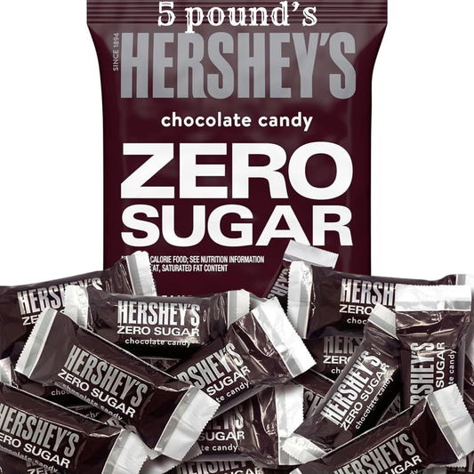 HERSHEY'S Zero Sugar Assorted Chocolate Candy Bag, Zero Sugar Assorted Flavors, for Special Occasions