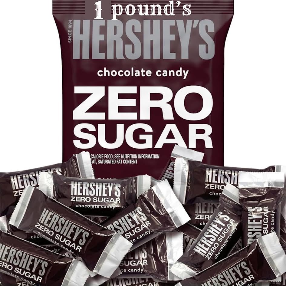 HERSHEY'S Zero Sugar Assorted Chocolate Candy Bag, Zero Sugar Assorted Flavors, for Special Occasions