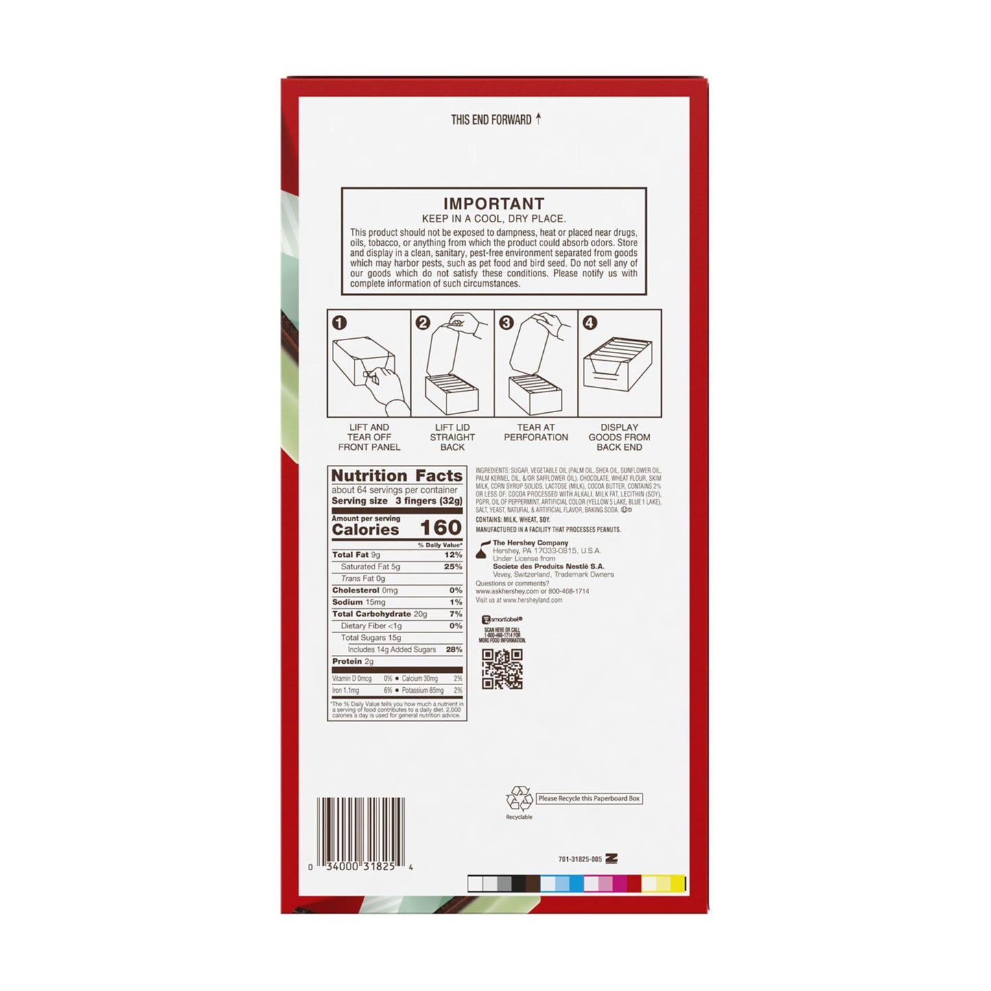 KIT KAT DUOS Dark Chocolate Mint Wafer King Size, Candy Bars, 3 oz (24 Count)