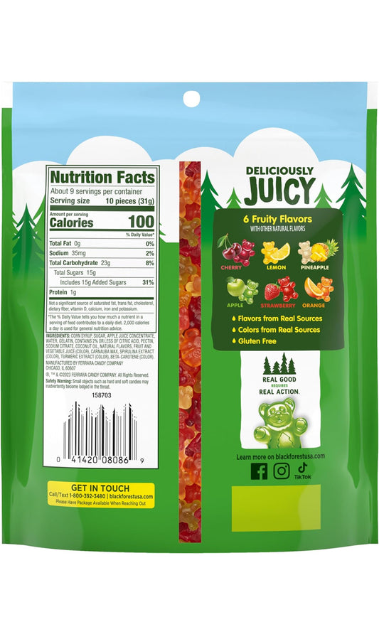 Black Forest Gummy Bears, 10 Ounce Stand Up Bag -- 6 per case