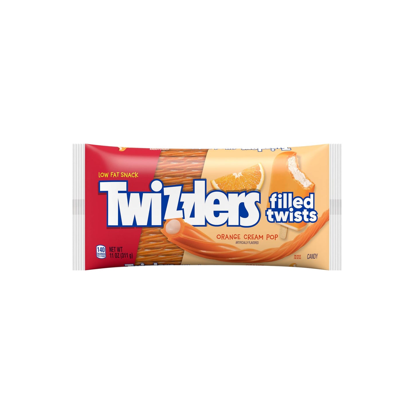 Twizzlers Orange Cream Twists - Pack of 2 - Sweet Delicious Treat for the Whole Family - Anytime and Anywhere
