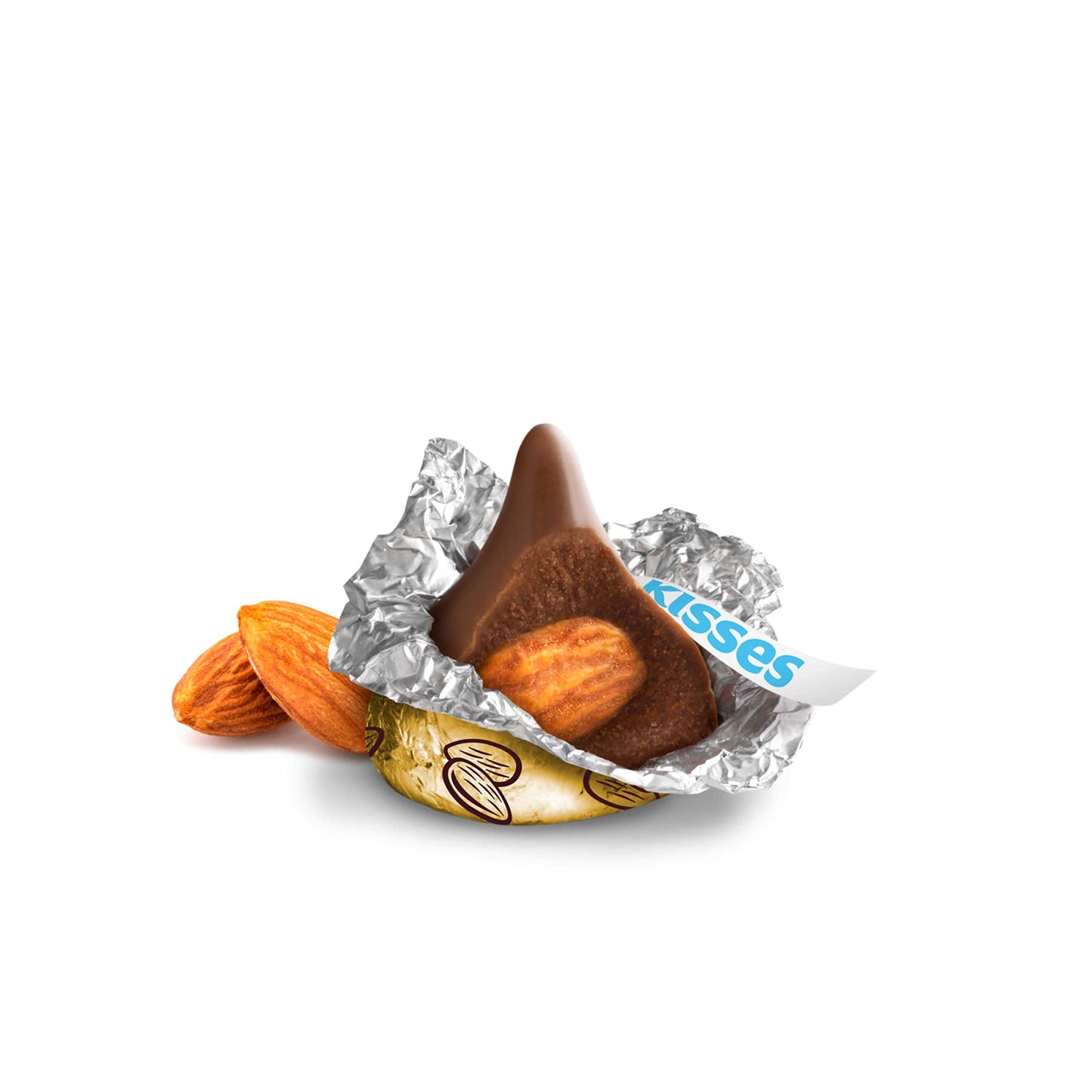 HERSHEY'S KISSES Milk Chocolate with Almonds Candy Family Pack, 16 oz