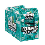 ICE BREAKERS Ice Cubes Wintergreen Flavored Sugar Free Chewing Gum Bottles, 3.24 oz (6 Count, 40 Pieces)