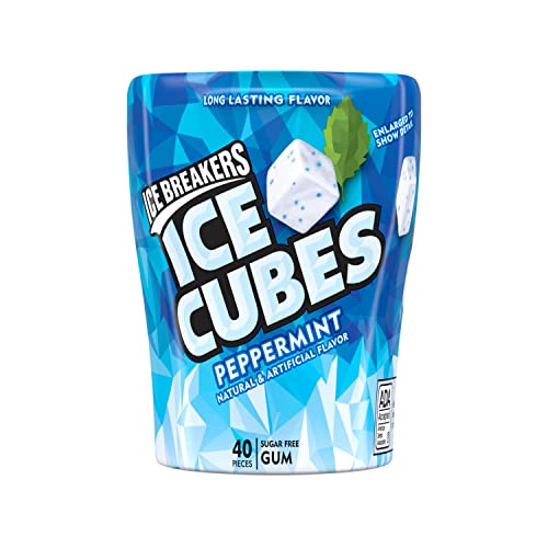 ICE BREAKERS Ice Cubes Sugar Free Chewing Gum Bottles