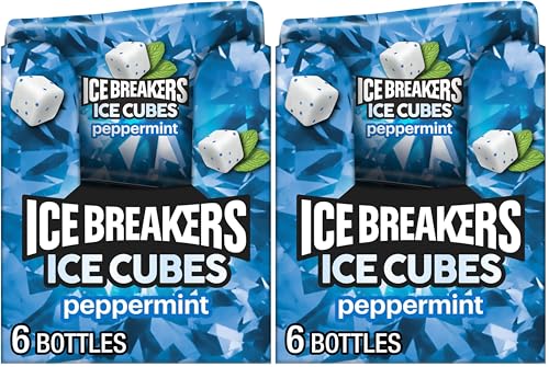ICE BREAKERS Ice Cubes Sugar Free Chewing Gum Bottles