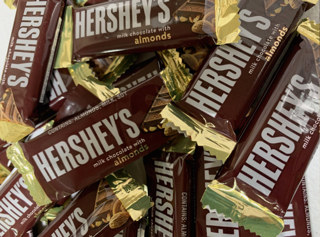 Hershey's Milk Chocolate with Almonds Snack Size – By The Pound 1-25 Pounds
