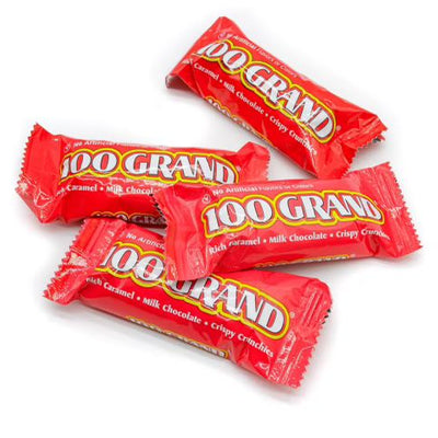 100 Grand Milk Chocolate Candy Bars – Full & Fun Size Individually Wrapped, 5 lb Bulk Pack – Perfect for Easter & Parties