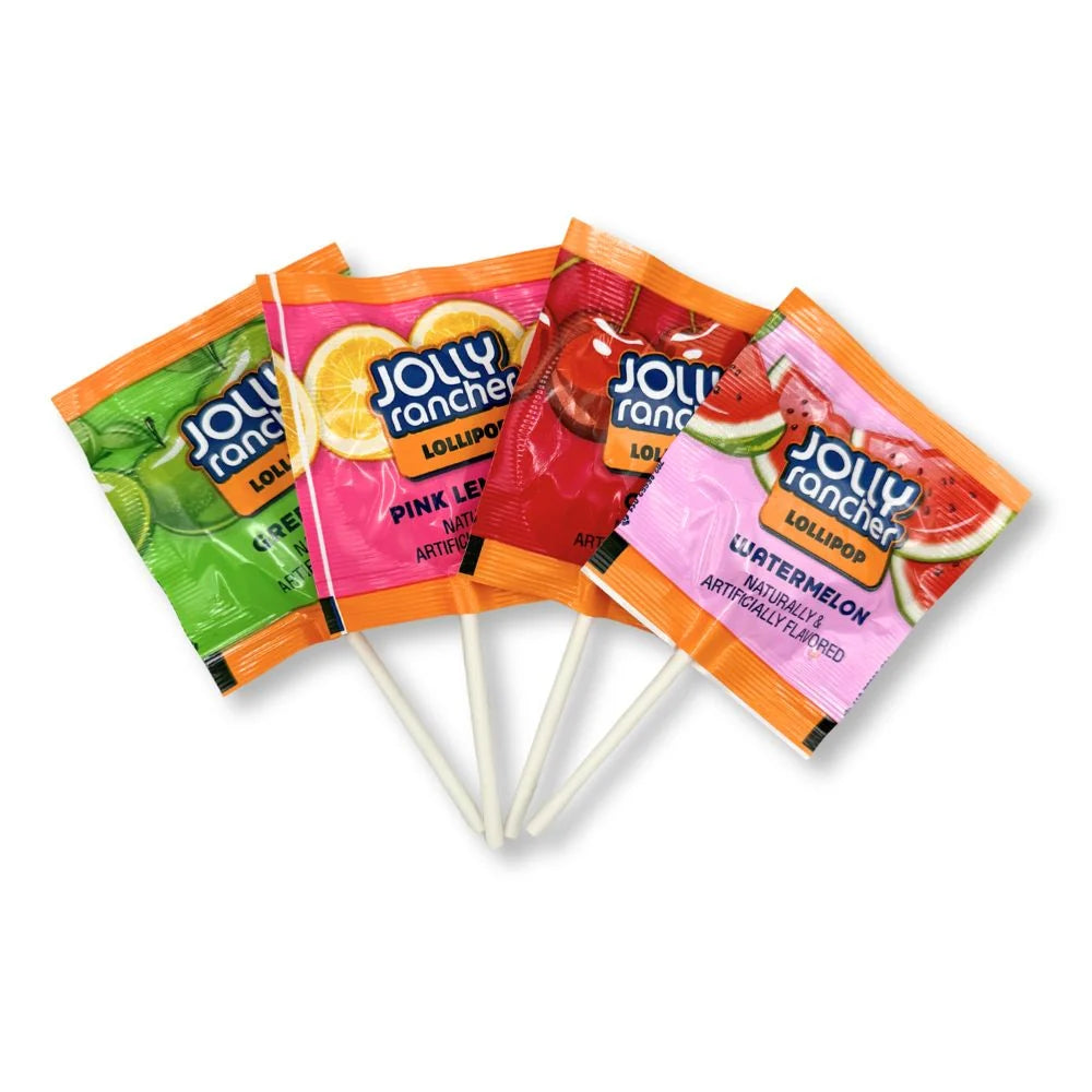 Jolly Rancher Flat Lollipops – Assorted Fruity Flavors