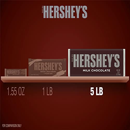 HERSHEY'S Milk Chocolate Candy Bar, 5 lb