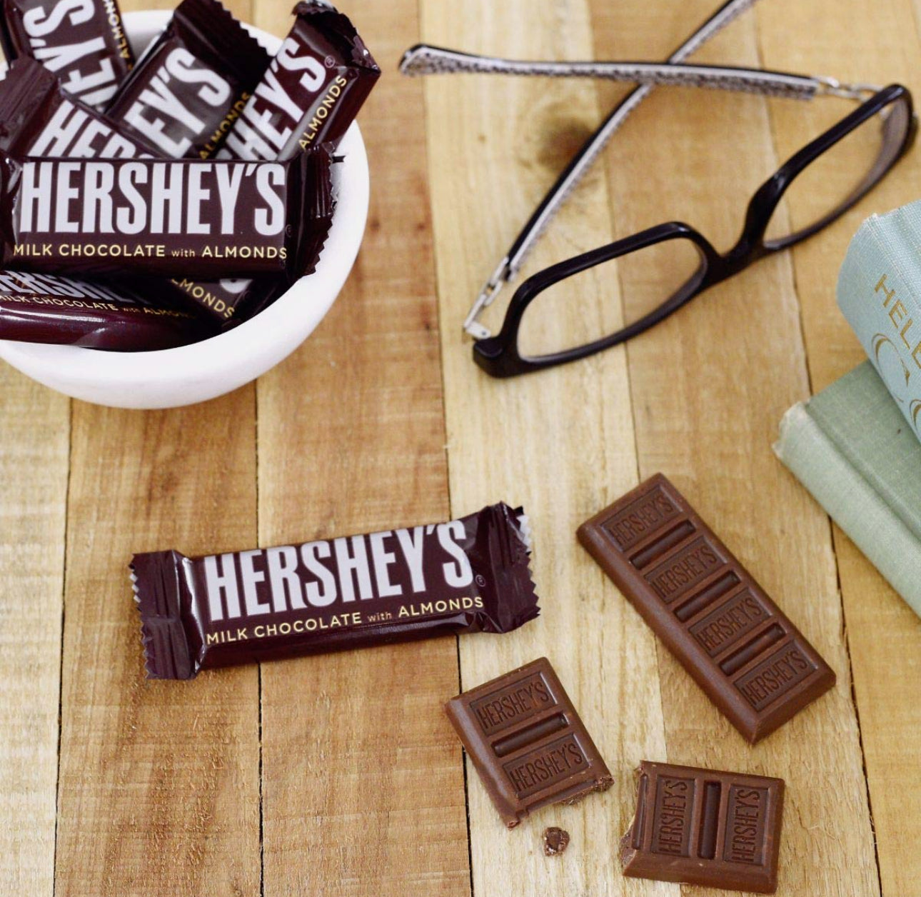 Hershey's Milk Chocolate with Almonds Snack Size – By The Pound 1-25 Pounds