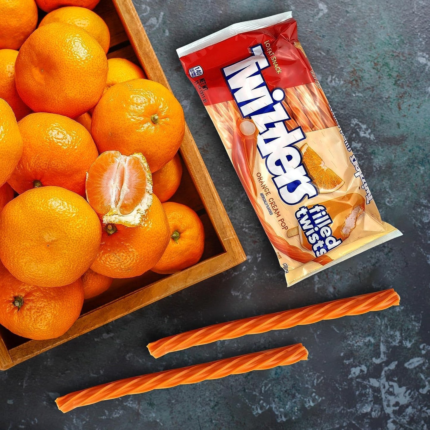Twizzlers Orange Cream Twists - Pack of 2 - Sweet Delicious Treat for the Whole Family - Anytime and Anywhere
