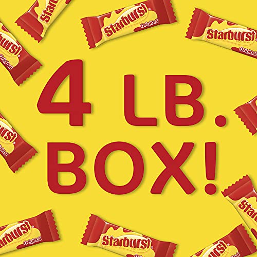 STARBURST Fun Size Chewy Candy Bulk Pack - Bulk Candy Individually Wrapped, 4 Pound Box