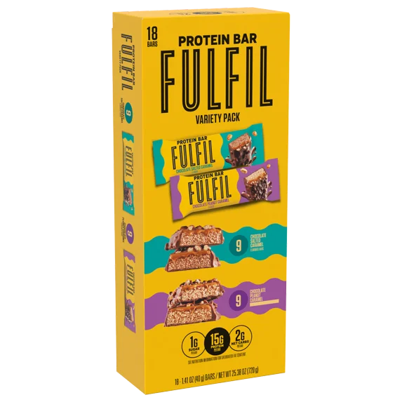 FULFIL High-Protein Snack Bars Variety Pack 18 Count | Candy Heaven