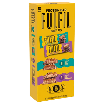 FULFIL High-Protein Snack Bars Variety Pack 18 Count | Candy Heaven
