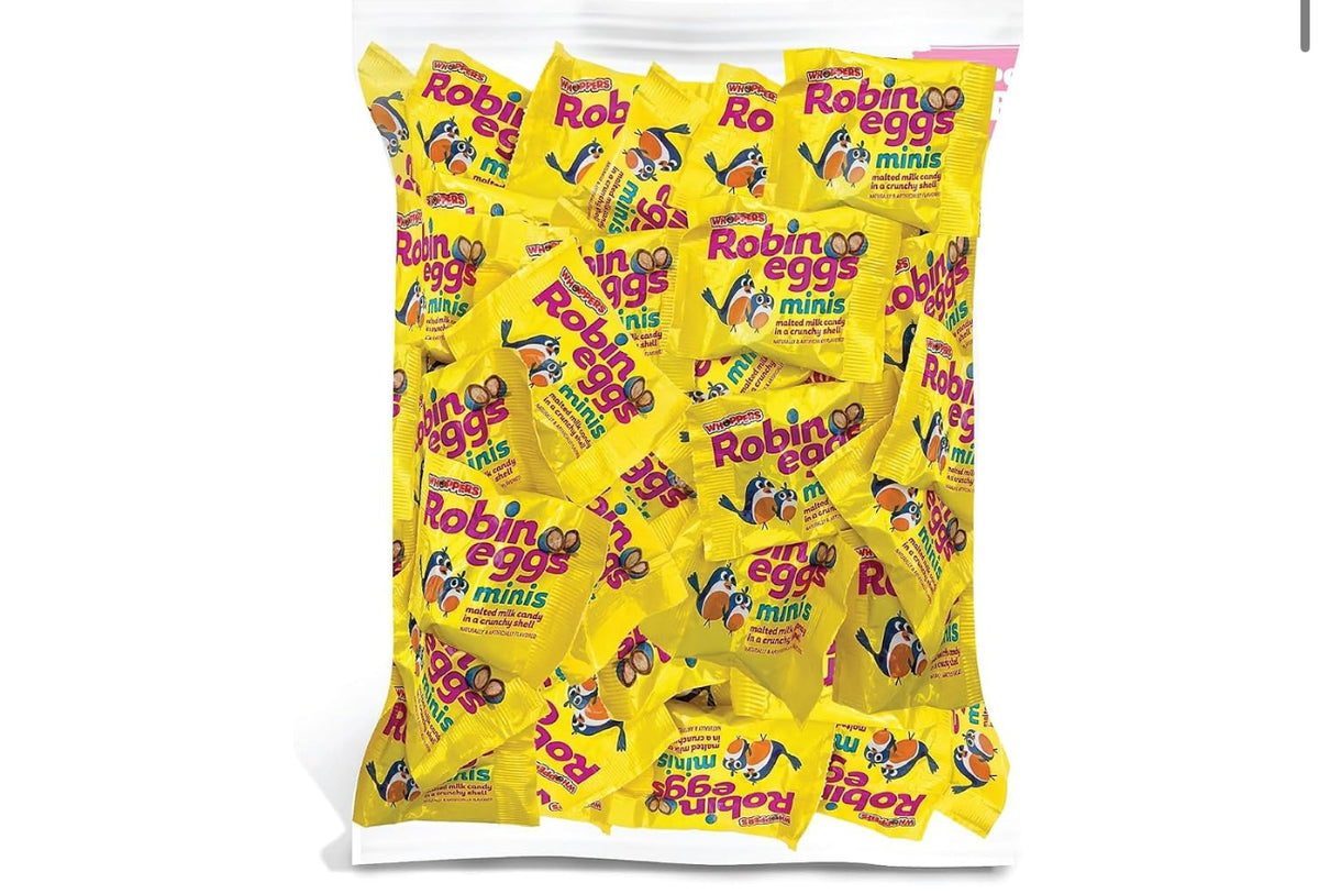 Whoppers Robin Eggs Candy Snack Size Milk Chocolate Malted Balls Bulk By the Pound