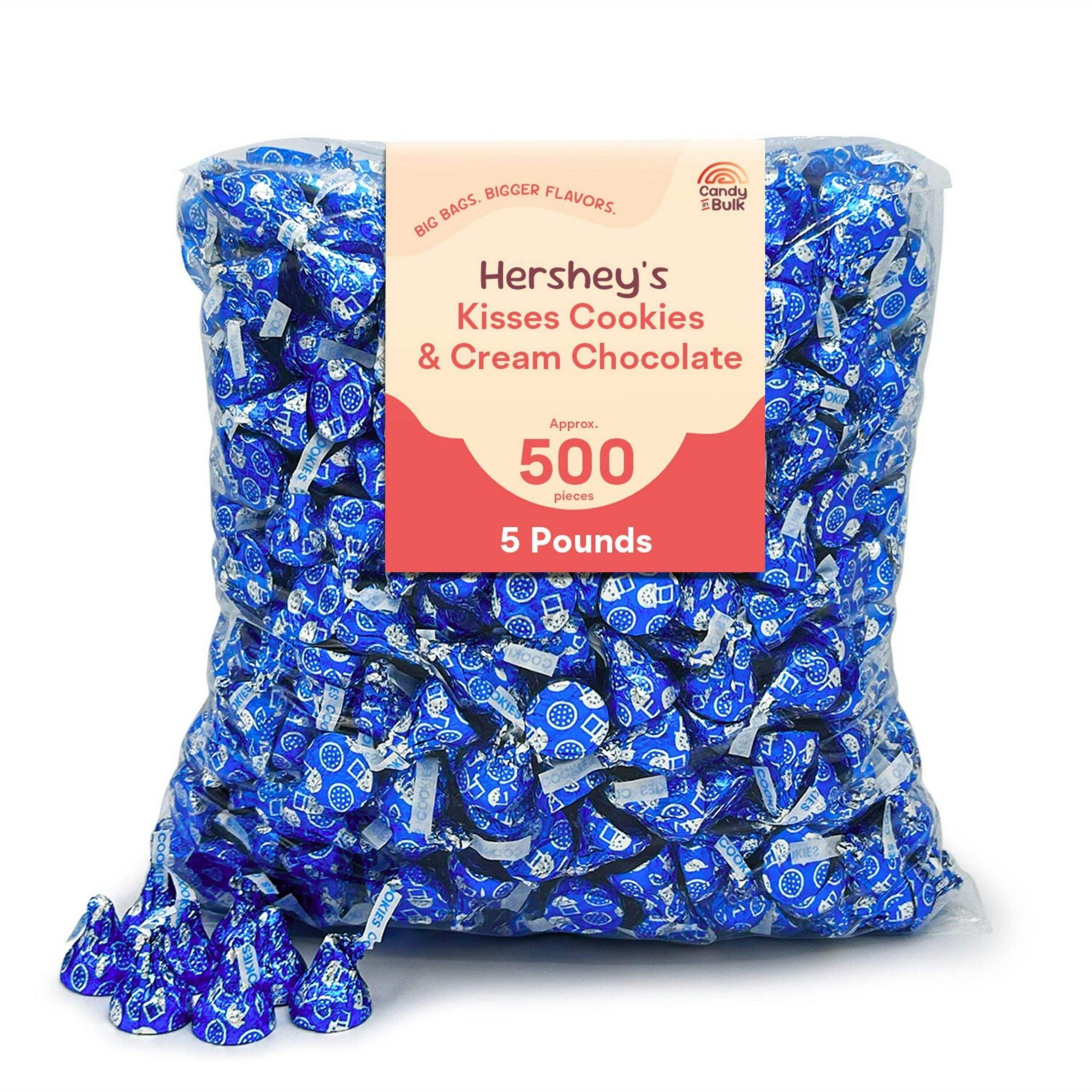 Hershey's Kisses Cookies 'n' Crème White Chocolate Candy – Bulk Pack