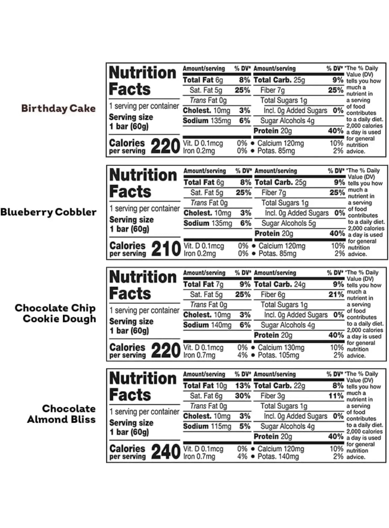 ONE Protein Bars Sampler 8 Pack | 20g Protein, 1g Sugar, Gluten-Free