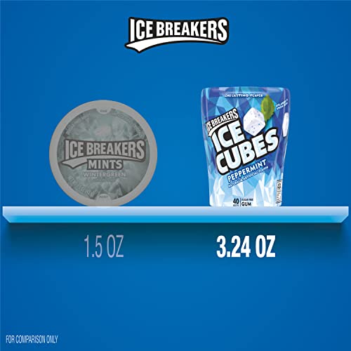 ICE BREAKERS Ice Cubes Sugar Free Chewing Gum Bottles