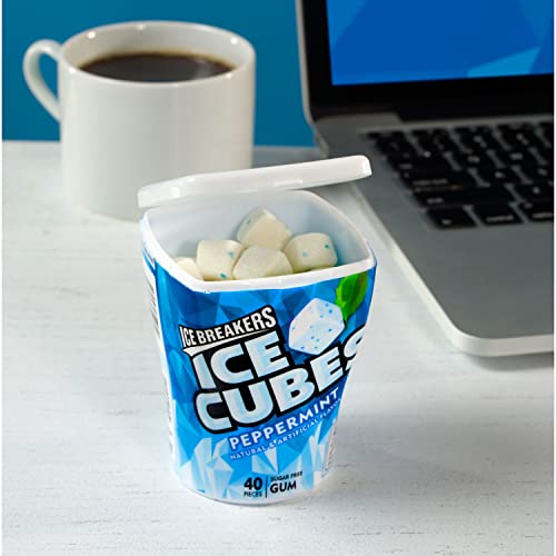 ICE BREAKERS Ice Cubes Sugar Free Chewing Gum Bottles