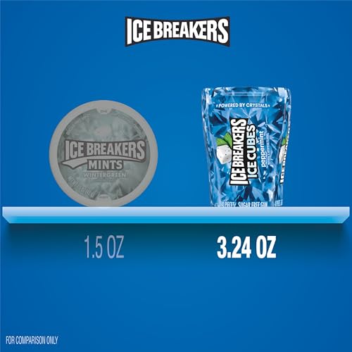 ICE BREAKERS Ice Cubes Sugar Free Chewing Gum Bottles