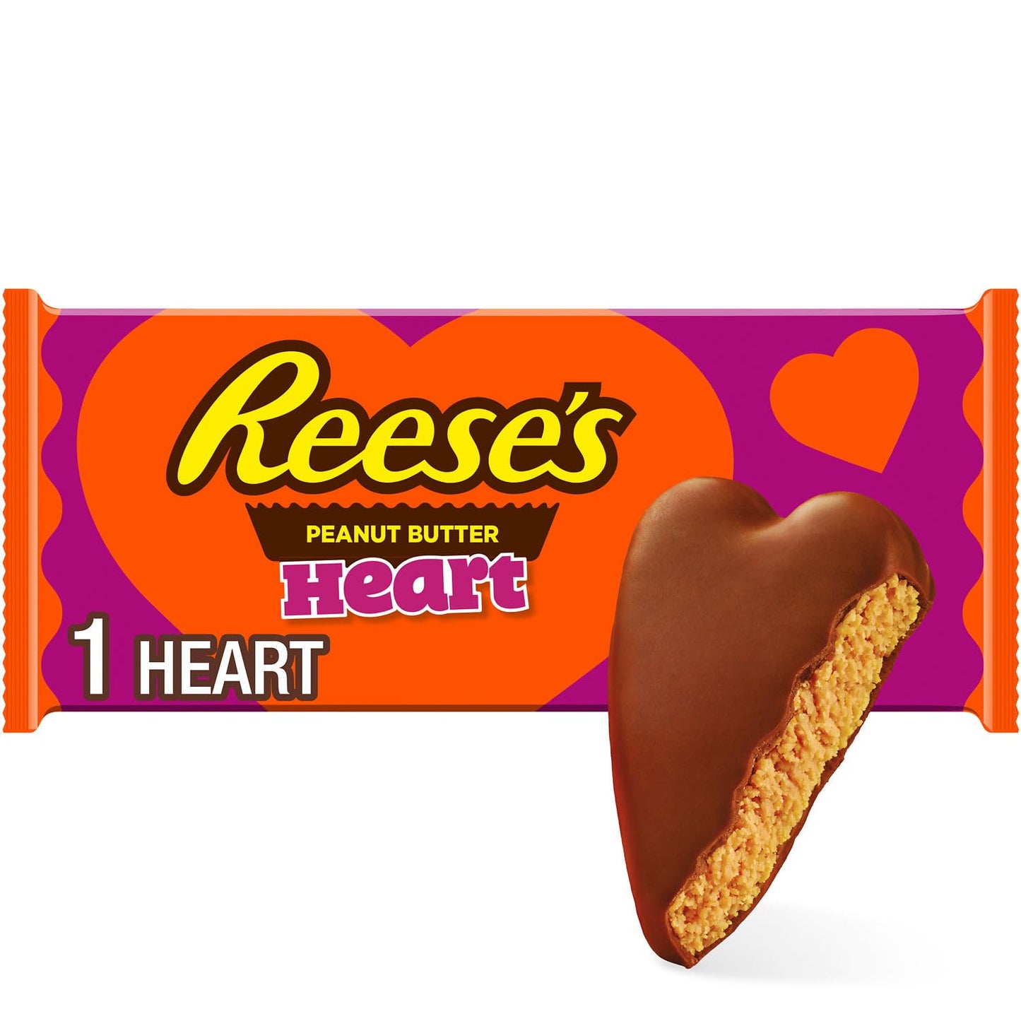 Reese's Milk Chocolate Peanut Butter Heart Candy, Valentine's Day