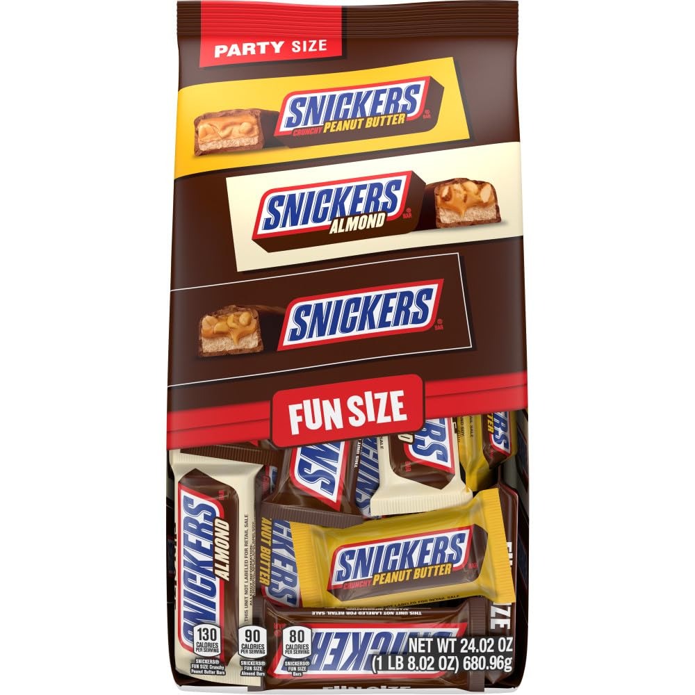 SNICKERS Almond & Peanut Butter Fun Size Variety Bag