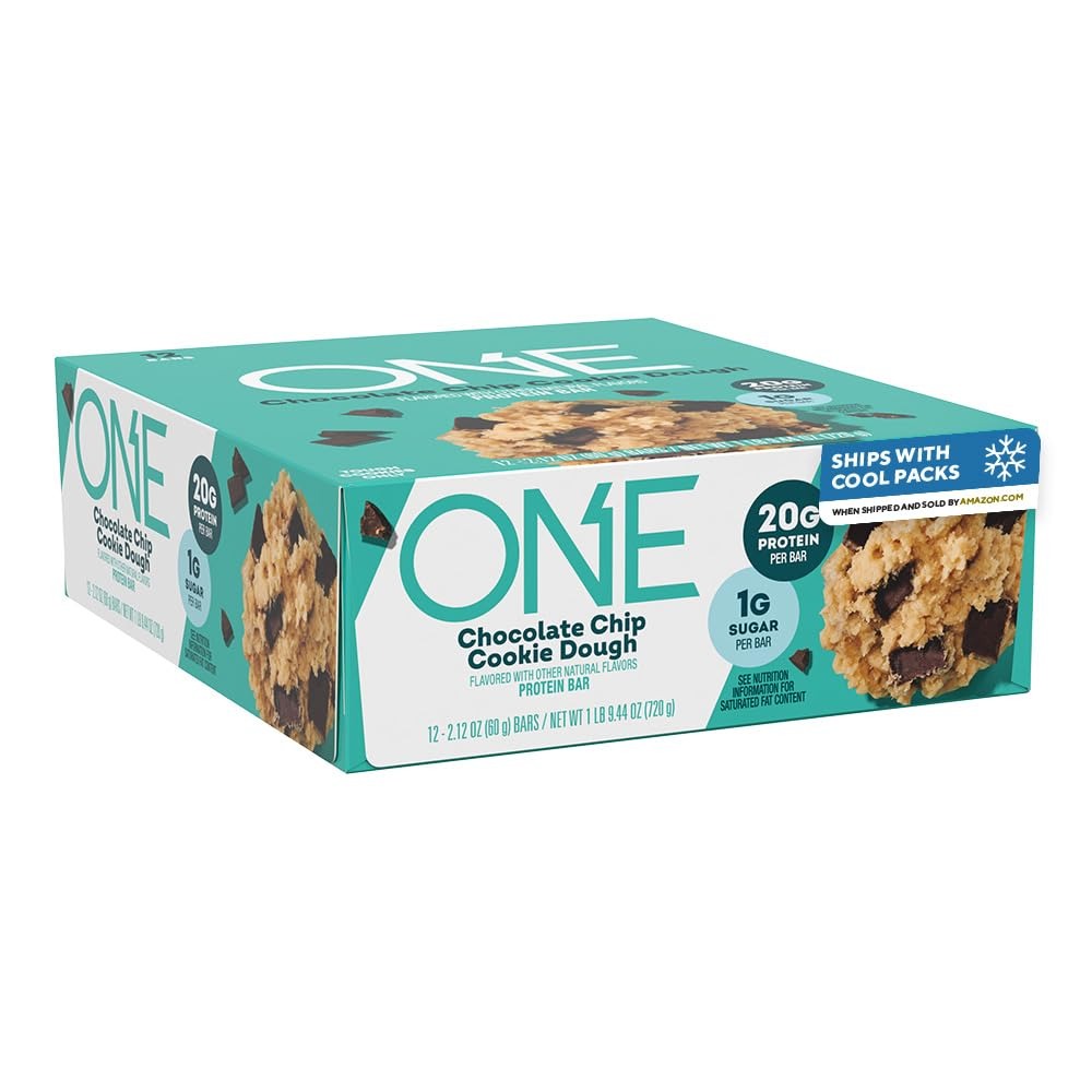 ONE Chocolate Chip Cookie Dough Protein Bars 12 Count
