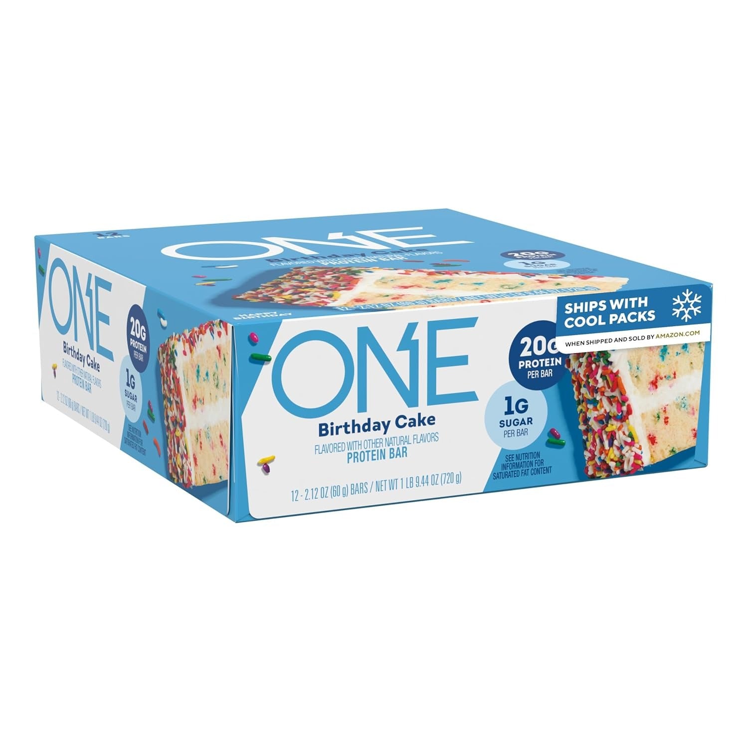 ONE Birthday Cake Protein Bars 12 Count