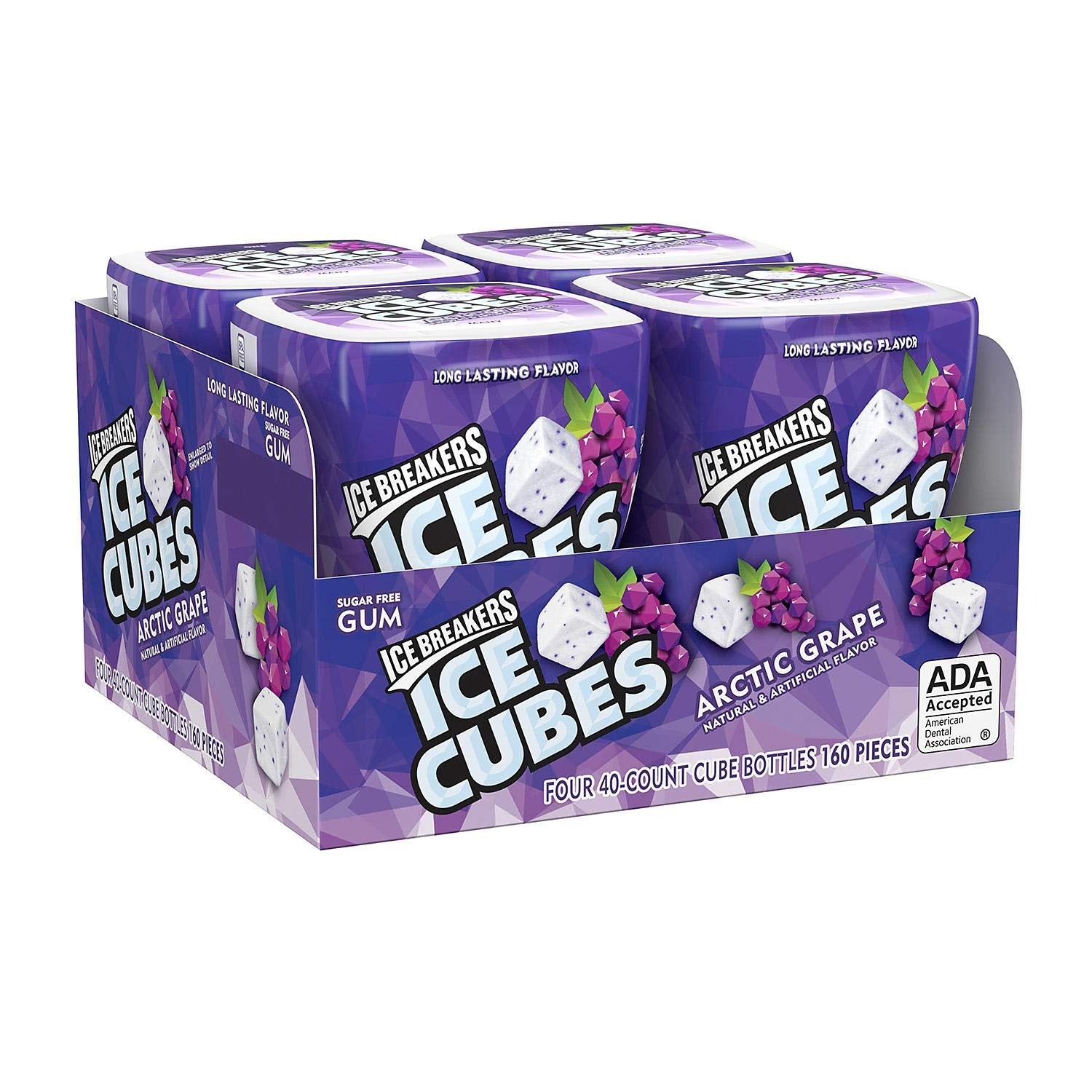 Ice Breakers Ice Cubes Arctic Grape Sugar Free Gum 3.4 oz