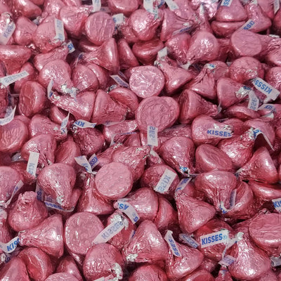 Pink Chocolate Candy Kisses Milk Chocolate 1 lb Kosher