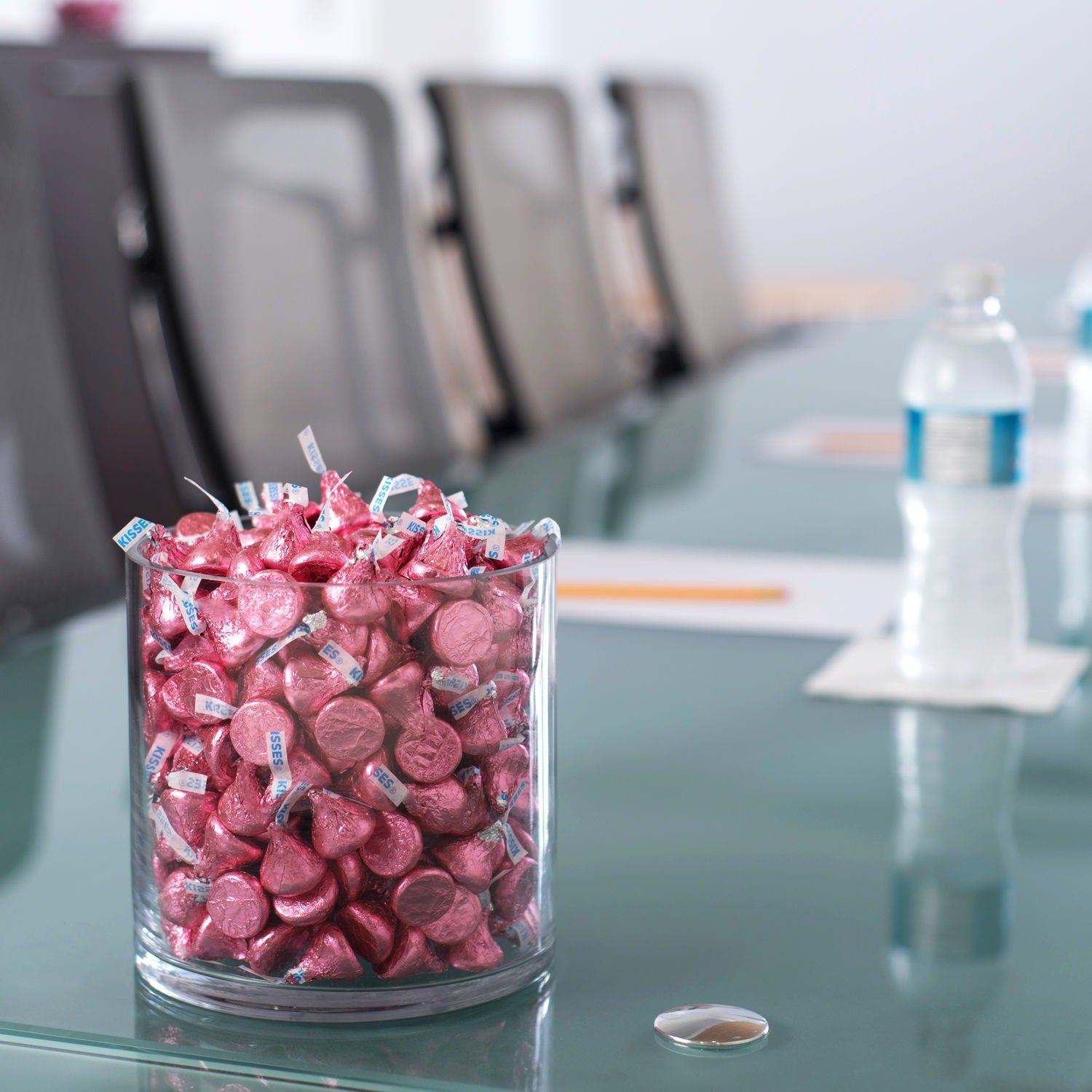 Pink Chocolate Candy Kisses Milk Chocolate 1 lb Kosher